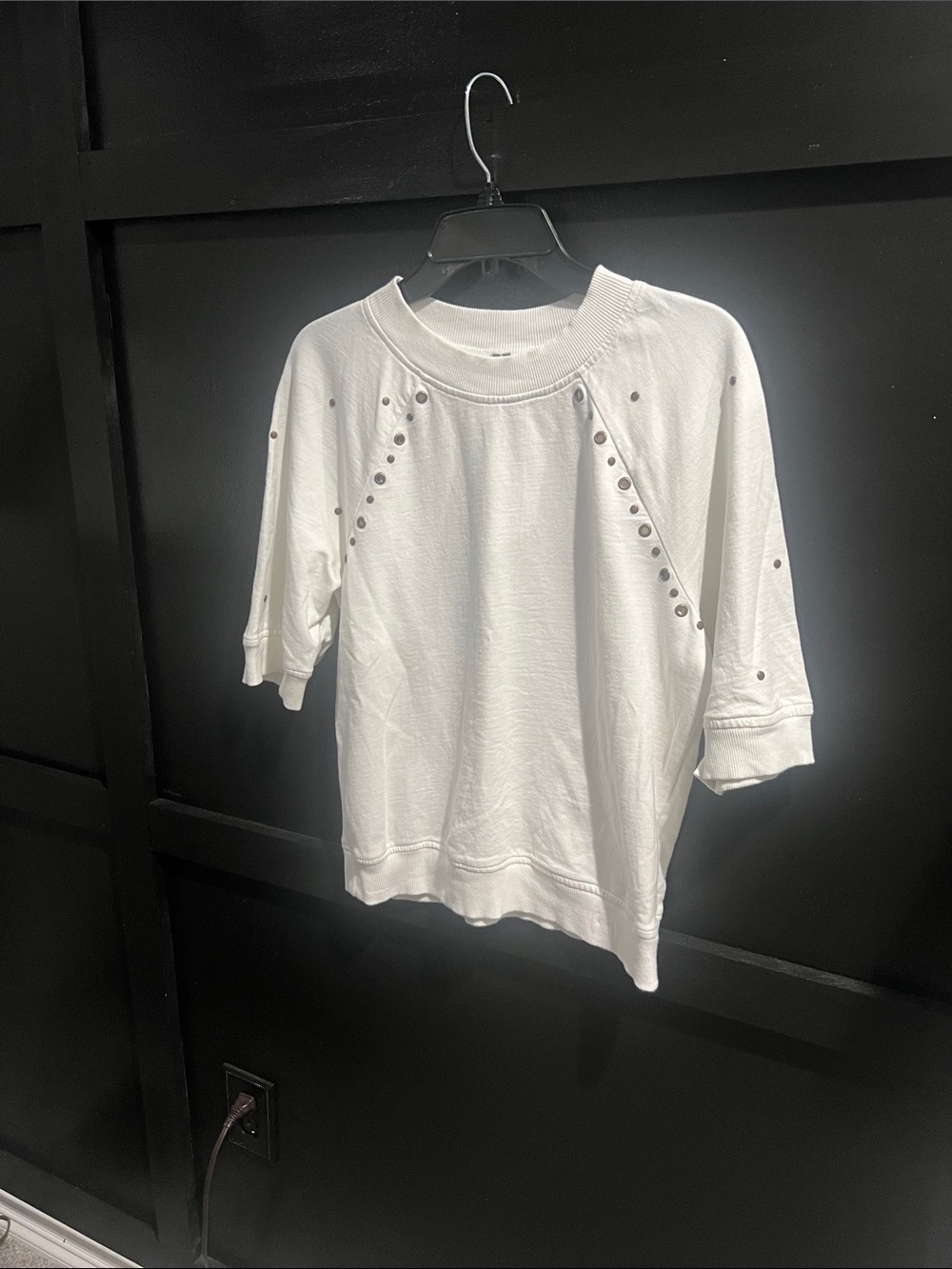 Anthropologie | White Short Sleeved Top | Size Medium - Picture 3 of 11